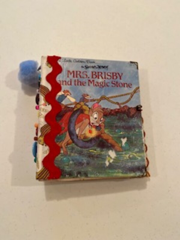 Altered Little Golden Book The Secret of Nimh Mrs. Brisby and the Magic Stone Junk Journal